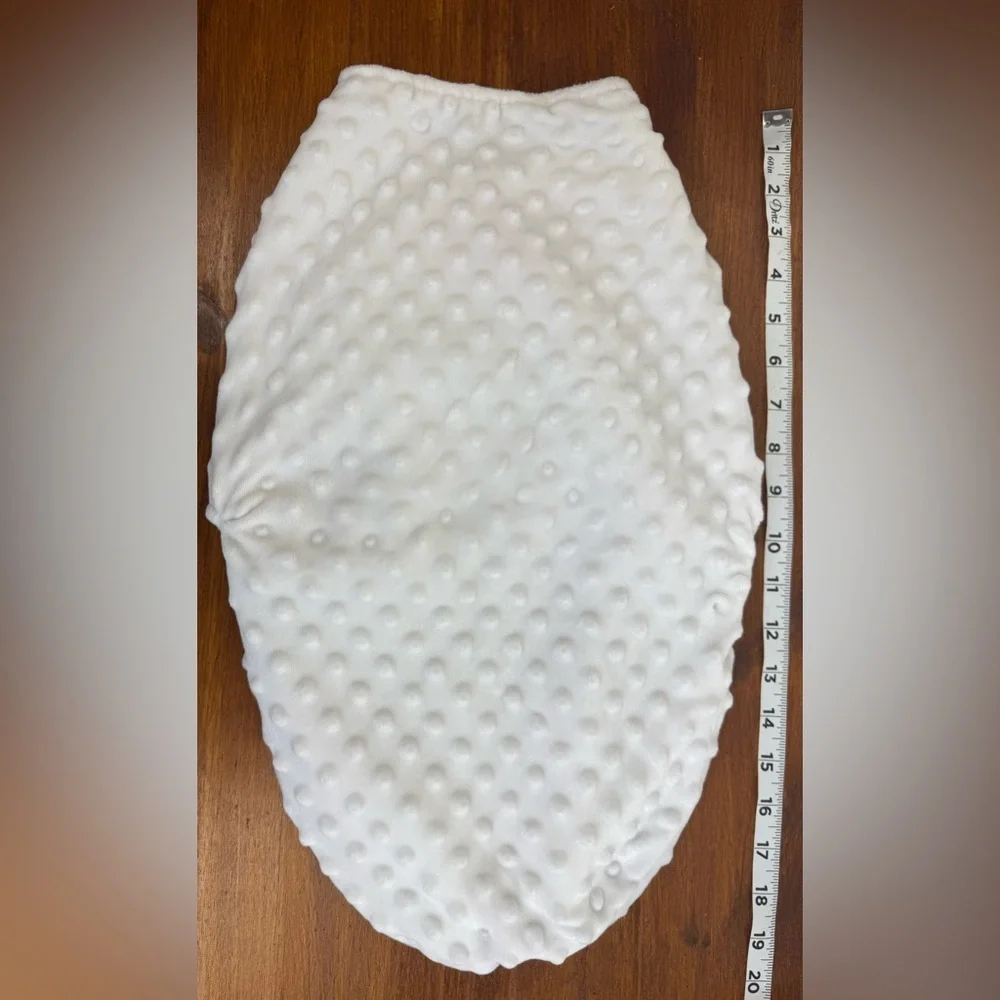 Little Me newborn 0-3 months White Textured Baby Swaddle Sack.